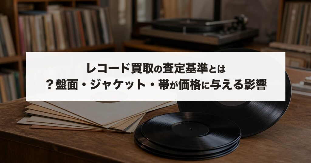 レコード買取の査定基準とは？盤面・ジャケット・帯が価格に与える影響
